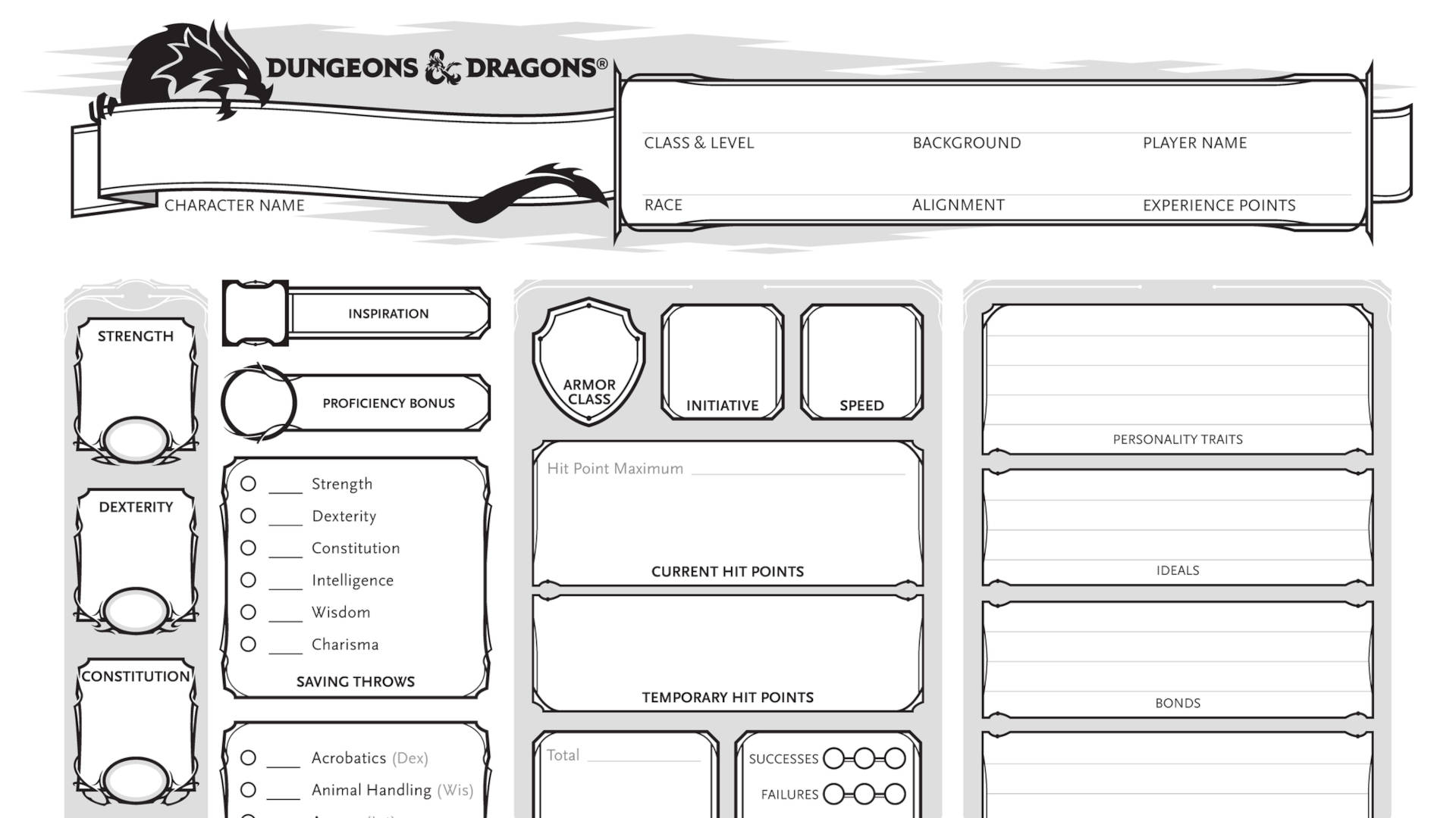 d and d spell sheets