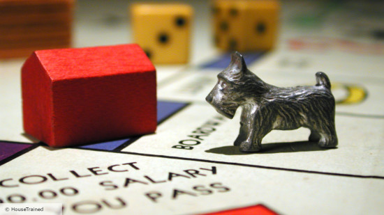 Monopoly rules - HouseTrained photo of a Monopoly dog and house