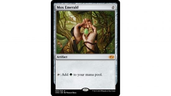 The MTG Power 9 card Mox Emerald