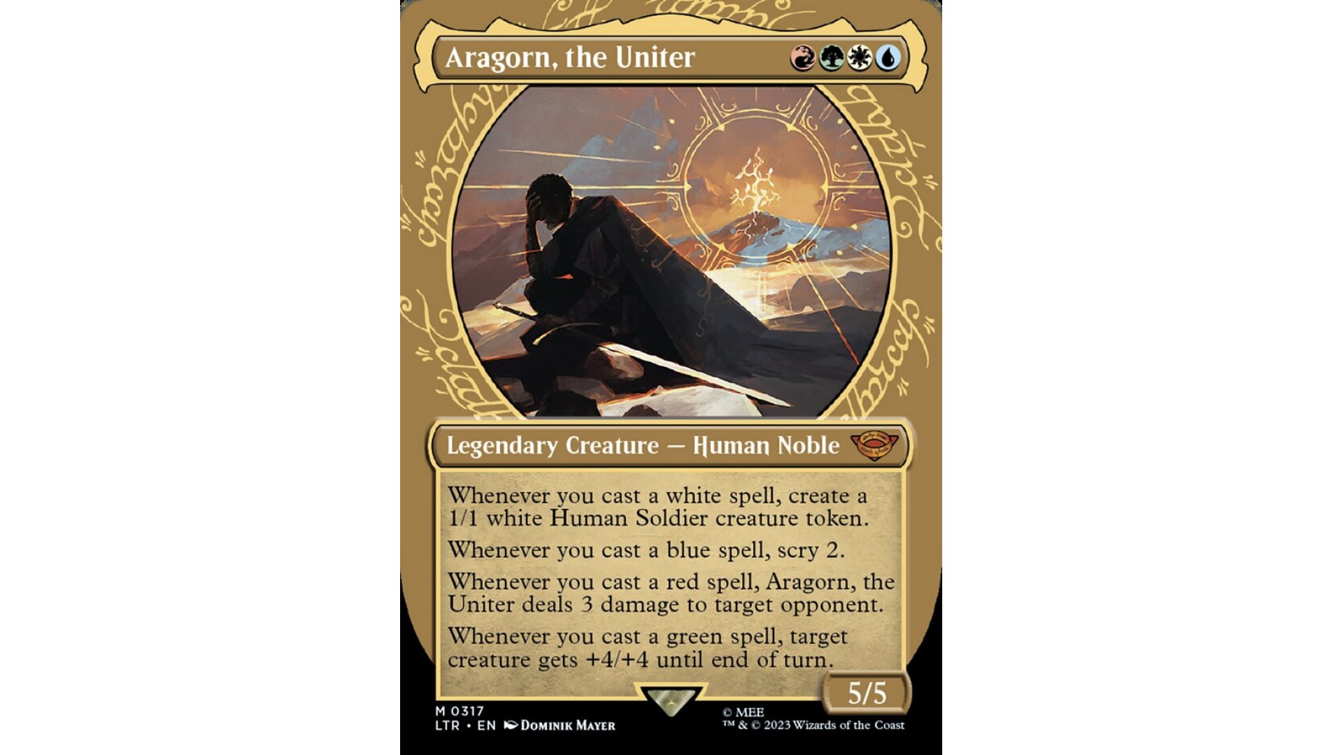 Aragorn, King of Gondor Art Card [The Lord of the Rings: Tales of  Middle-earth Art Series]