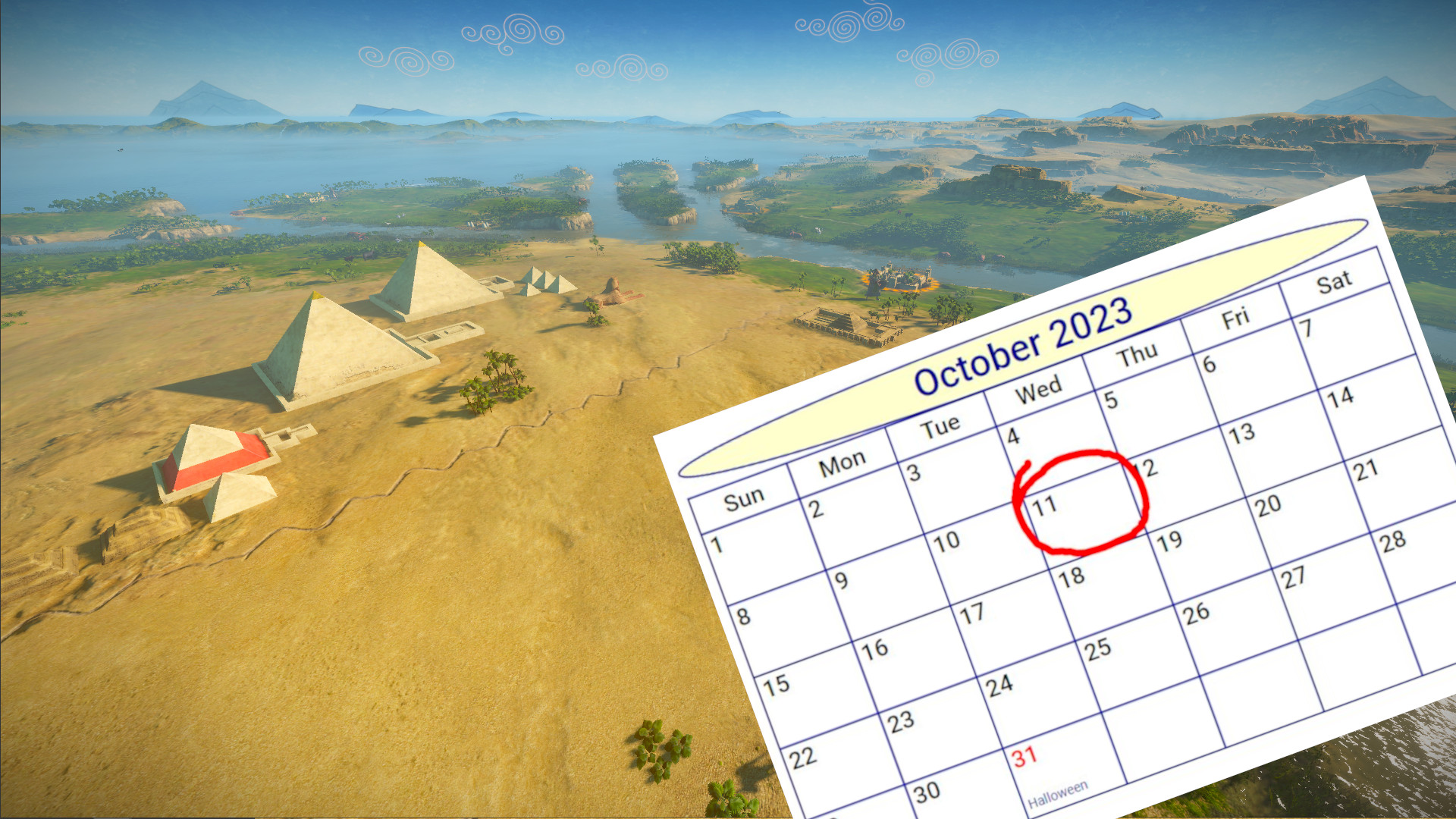 Total War: Pharaoh has a release date, and a sweeping campaign map