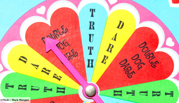 Best Truth or Dare questions - Image showing a Truth or Dare game spinner, credited to Mark Morgan and Flickr.com