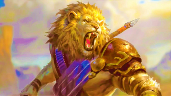 DnD Barbarian 5e - Wizards of the Coast art of a Leonin