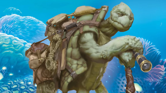 DnD Barbarian 5e - Wizards of the Coast art of a Tortle