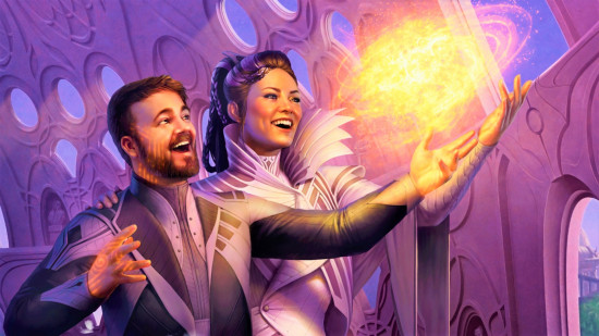 DnD Bard 5e - Wizards of the Coast art of two humans casting a spell