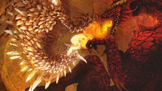 DnD damage types - two dragons breathing fire
