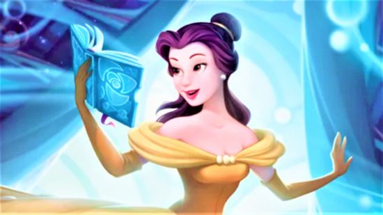 Disney Lorcana colors - Ravensburger art of Belle from Beauty and the Beast