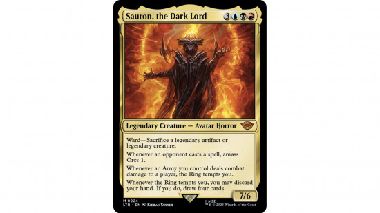 The MTG card Sauron, the Dark Lord