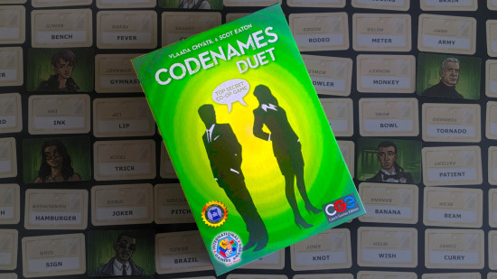 Codenames Duet, one of the best board games for couples