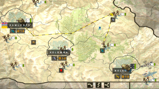 Best free war games guide - Call of War WW2 screenshot showing an in game map and units