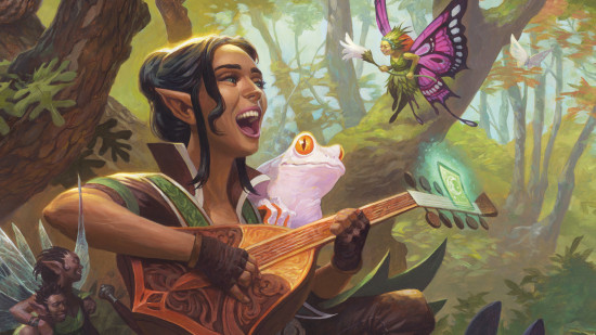 DnD character builds - Wizards of the Coast art of an Elf Bard