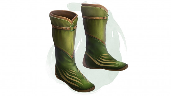 DnD magic items - Wizards of the Coast art of a pair of boots