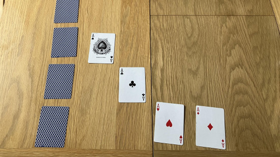 Drinking Card Game - four aces