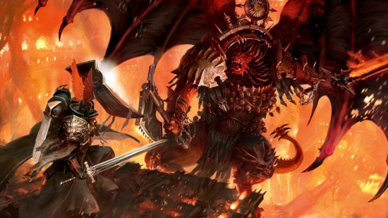 Warhammer 40k Dark Angels, Lion El'Jonson vs Angron