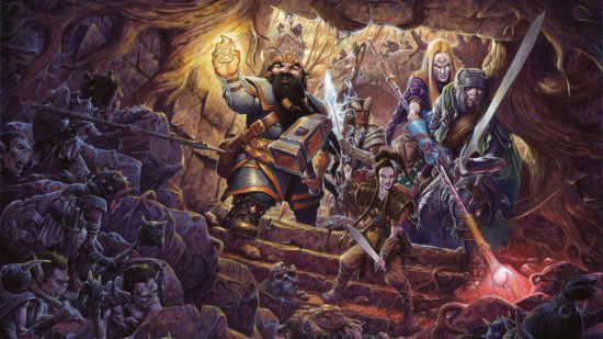 DnD editions - 4th edition dungeon master guides illustration