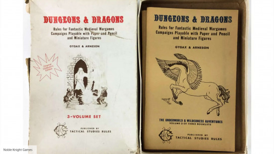 DnD editions - original DnD box and contents