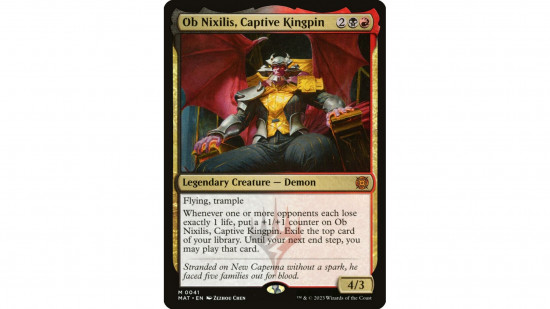 The MTG card Ob Nixilis, Captive Kingpin