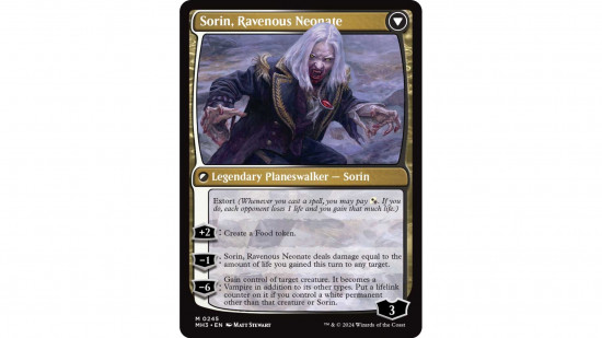 The MTG card Sorin, Ravenous Neonate