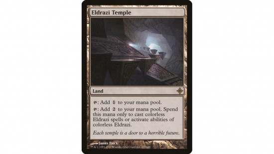 The MTG card Eldrazi Temple