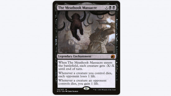 MTG banlist - Wizards of the Coast Magic: The Gathering card, The Meathook Massacre