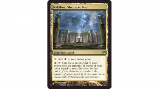 The MTG card Nykthos, Shrine to Nyx
