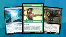 Three MTG cards from the new set Magic Foundations