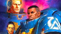 Warhammer Black Library Humble Bundle image showing a group of heroic looking space marines.