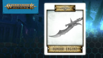 Warhammer Rumor Engine for June 11 - a rusted curved polearm blade, possibly from a Soulblight Gravelords mini