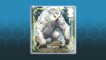 The DnD owlbear on a UK stamp