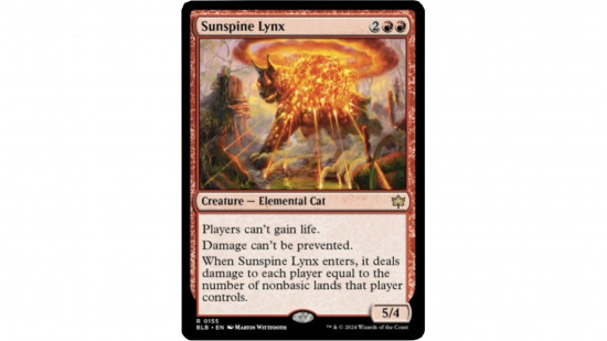 MTG card Sunspine Lynx