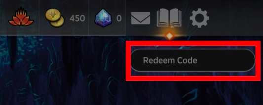 MTG Arena codes guide - Wargamer screenshot from the MTG Arena client highlighting the Redeem Code box on the store page