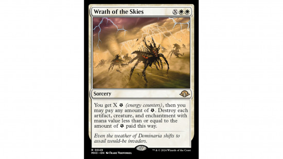 The MTG card Wrath of the Skies