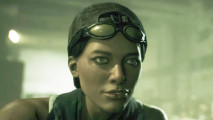 Wargaming Humble Bundle image showing a female soldier model in Unreal Engine.